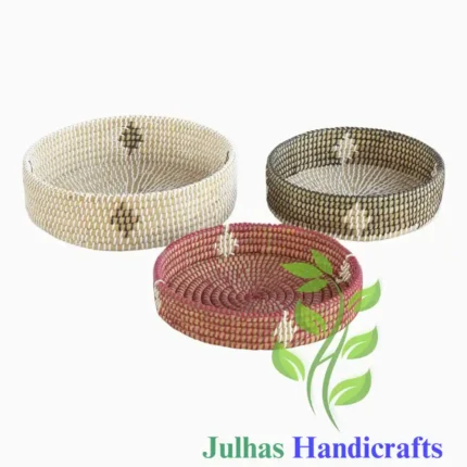 KANS GRASS and PLATIC Round Chaka MANUFACTURER AND EXPORTER JULHAS HANDICRAFTS BANGLADESH