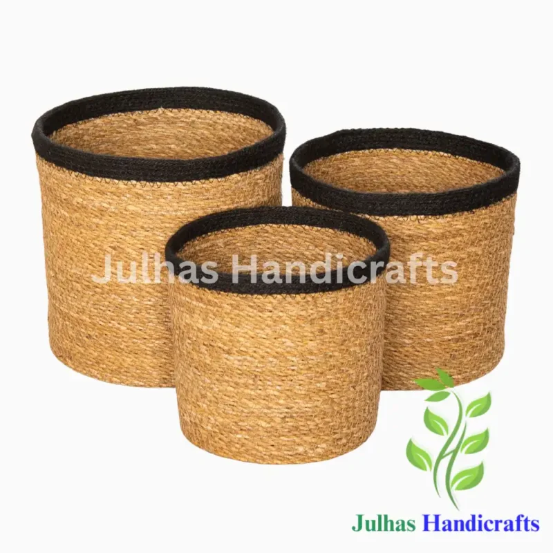 SEA GRASS & JUTE ROUND CYLINDER