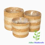 SEA GRASS & JUTE ROUND CYLINDER
