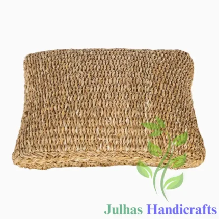 SEAGRASS SQUARE CAPSULE POUF MANUFACTURER AND EXPORTER JULHAS HANDICRAFTS BANGLADESH