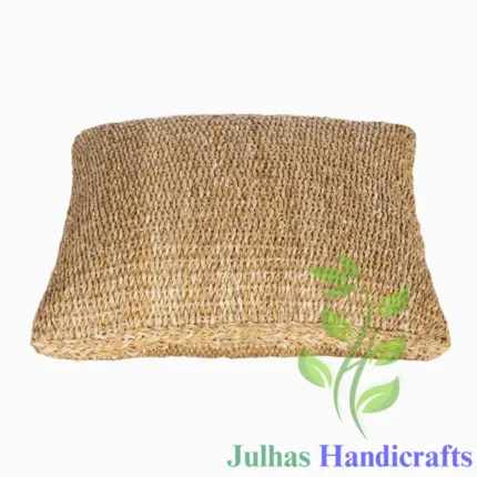 SEAGRASS SQUARE CAPSULE POUF MANUFACTURER AND EXPORTER JULHAS HANDICRAFTS BANGLADESH