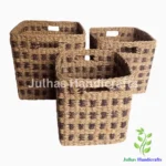 SEA GRASS SQUARE CYLINDER WITH HANDLE