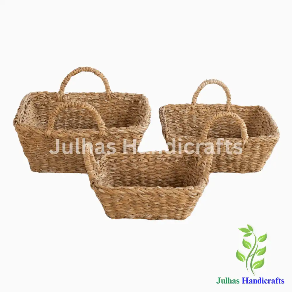 Square Bati With Handle JH SEA GRASS SQUARE BATI WITH HANDLE - Image 1
