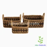 SEA GRASS WEAVING DESIGN MINI KITCHEN BASKET
