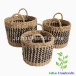 WEAVING DESIGN ROUND CYLINDER WITH HANDLE