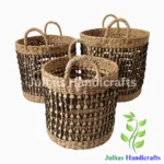 WEAVING DESIGN ROUND CYLINDER WITH HANDLE