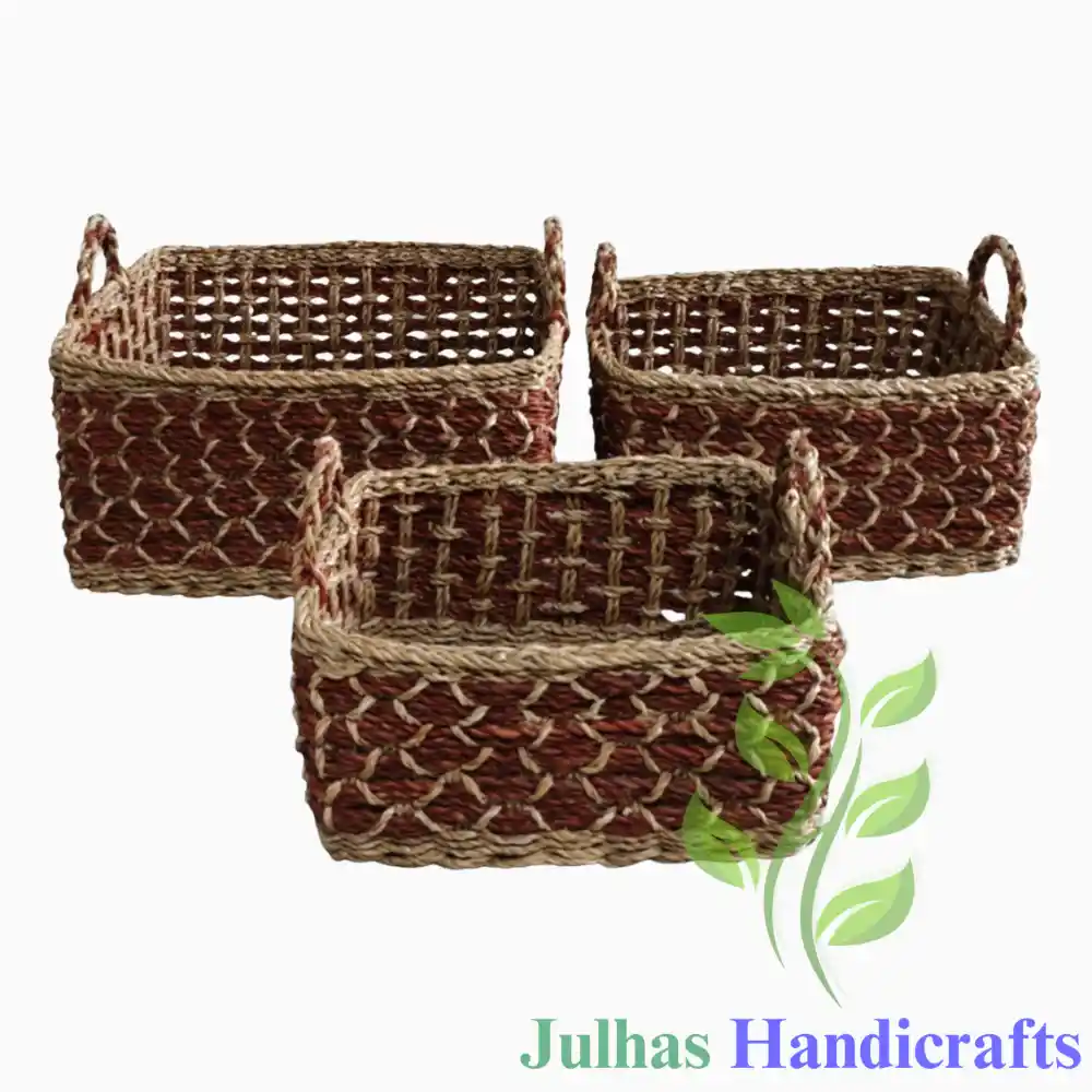 DESIGN RECTANGULAR KITCHEN BASKET WITH HAN DLE RECTANGULAR DESIGN KITCHEN BASKET WITH HANDLE