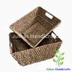 RECTANGLE CONICAL BASKET WITH HANDLE