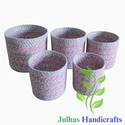 Round Planter With PVC plastic Lining