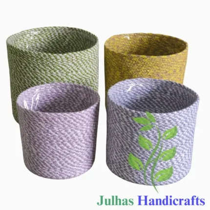 Round Planter With PVC plastic Lining