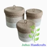 Round Tiffen Box Jute JH