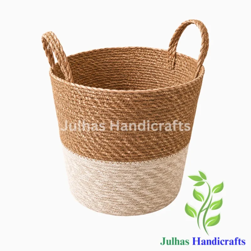 Seagrass and Jute Storage Basket