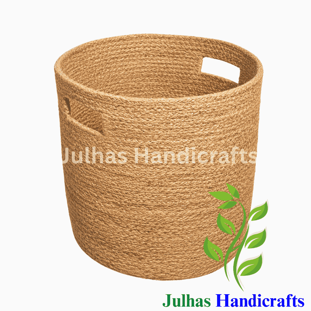 CUT OUT HANDLE JUTE BASKET CUT OUT HANDLE JUTE BASKET